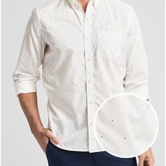 Men's Classic White Shirt Poplin Long Sleeve Standard Fit - Picture 1 of 11